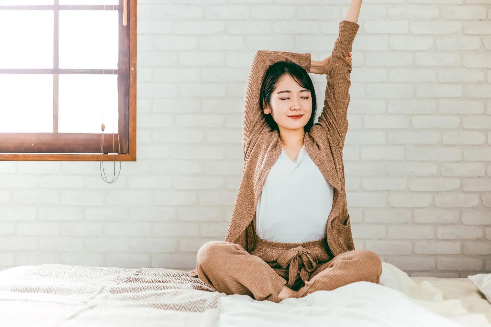 しっかり身体を休息させ十分な睡眠をとる